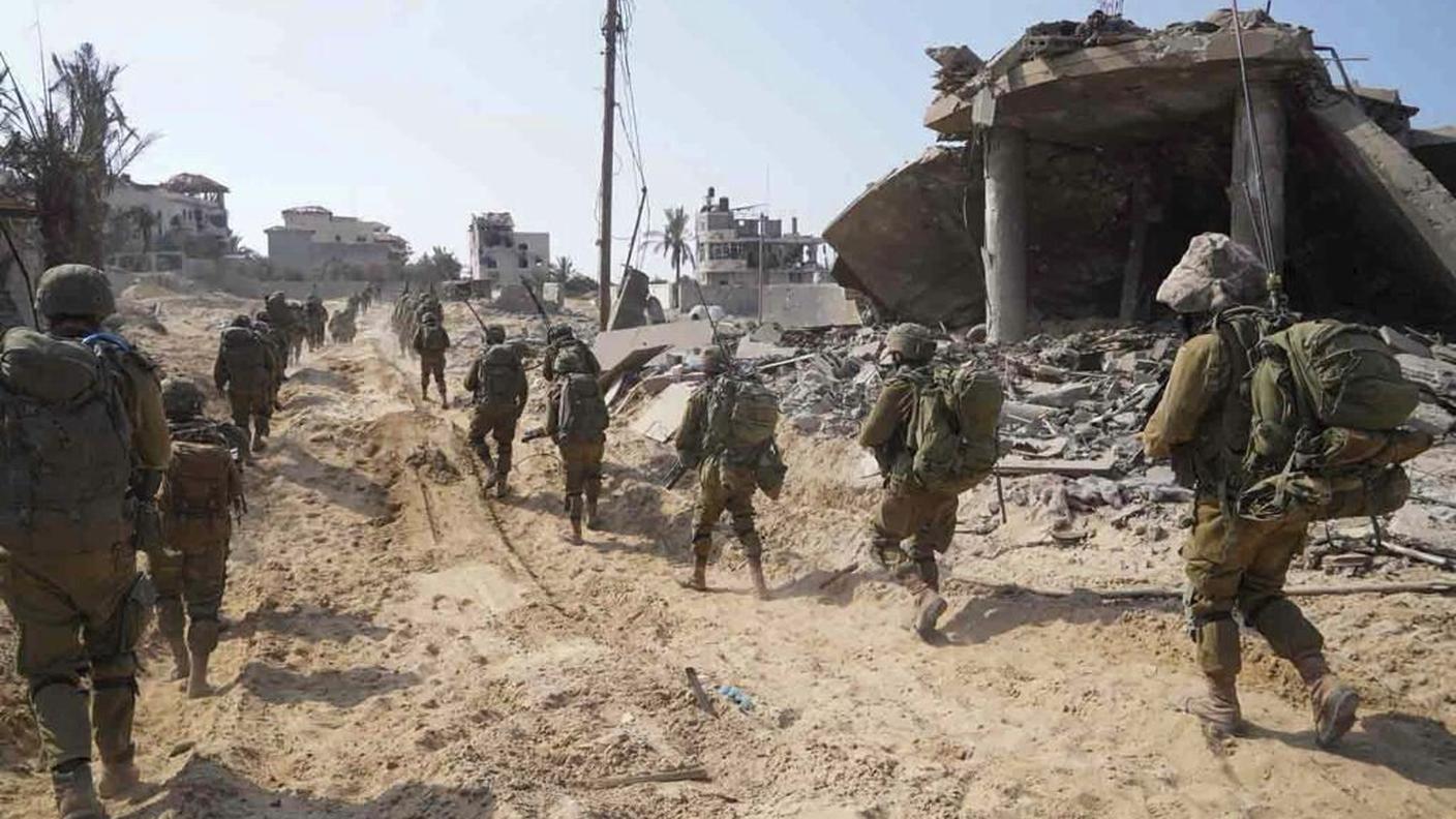 Soldati israeliani nella Striscia di Gaza (5 novembre 2023)