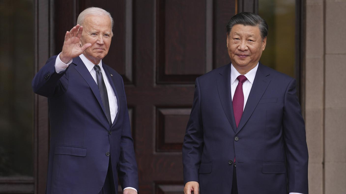 Il presidente USA Joe Biden e il suo omologo cinese Xi Jinping