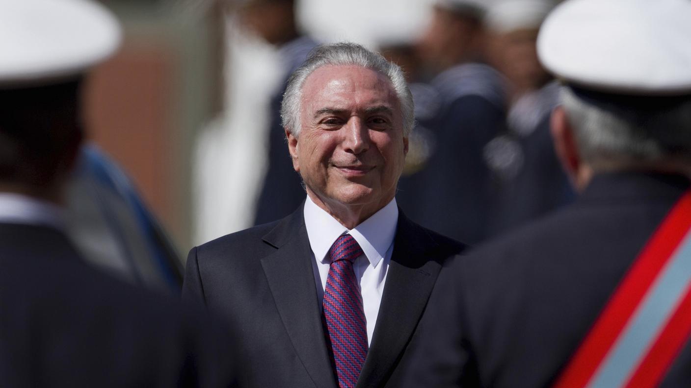 Il presidente brasiliano Michel Temer può sorridere