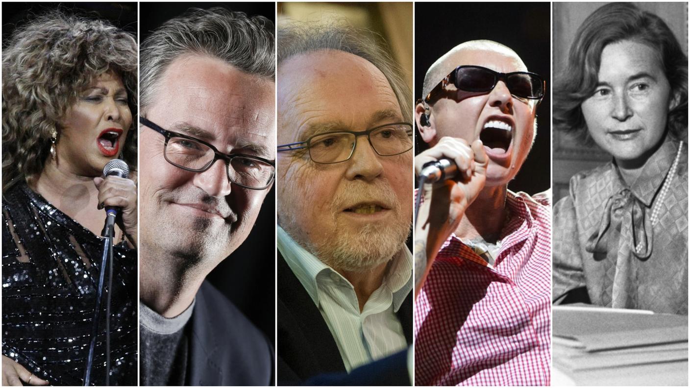 Tina Turner, Mathew Perry, Dick Marty, Sinead O'Connor e Elisabeth Kopp sono fra le personalità deceduto nel 2023