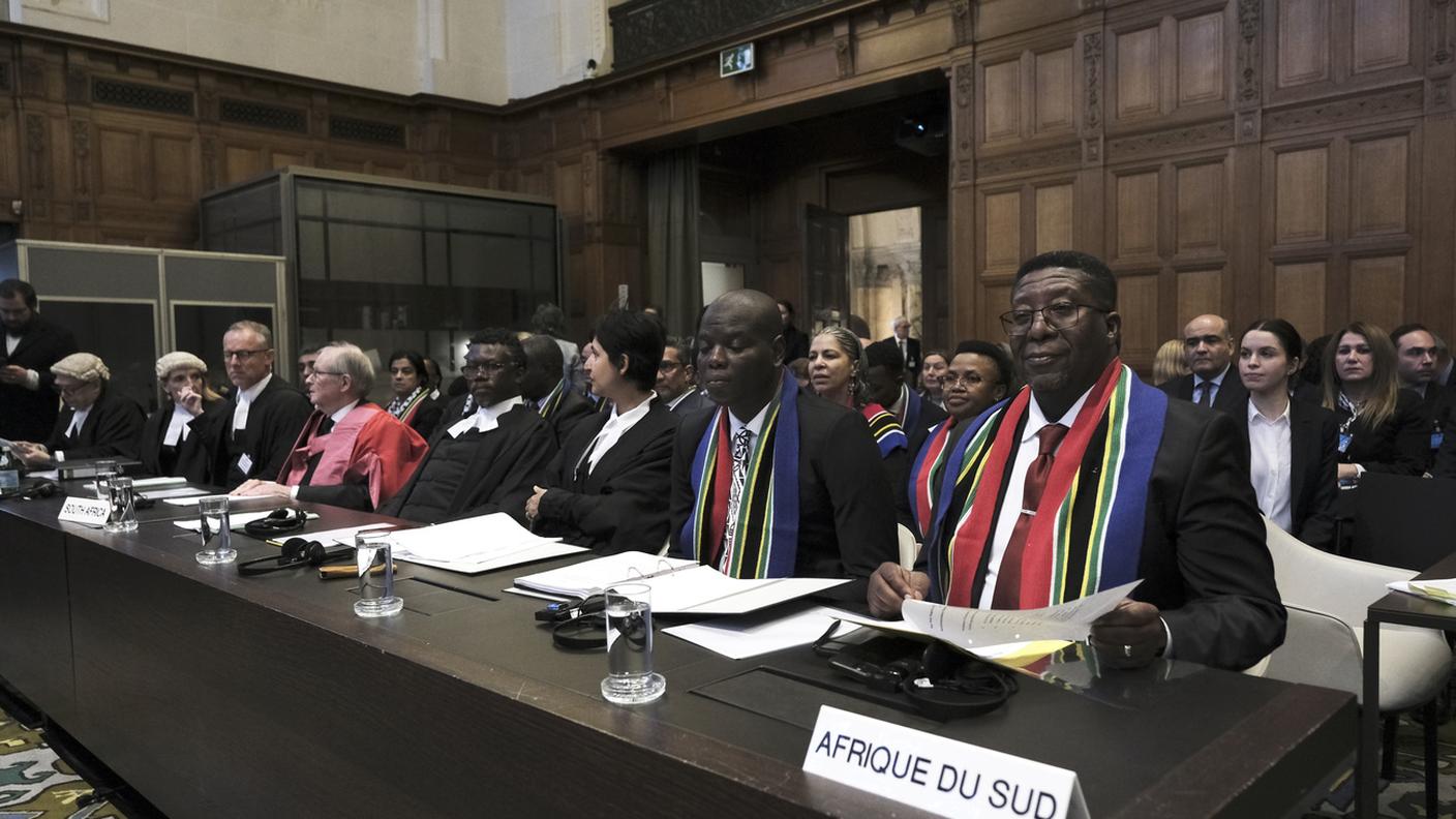 I rappresentanti sudafricani in aula