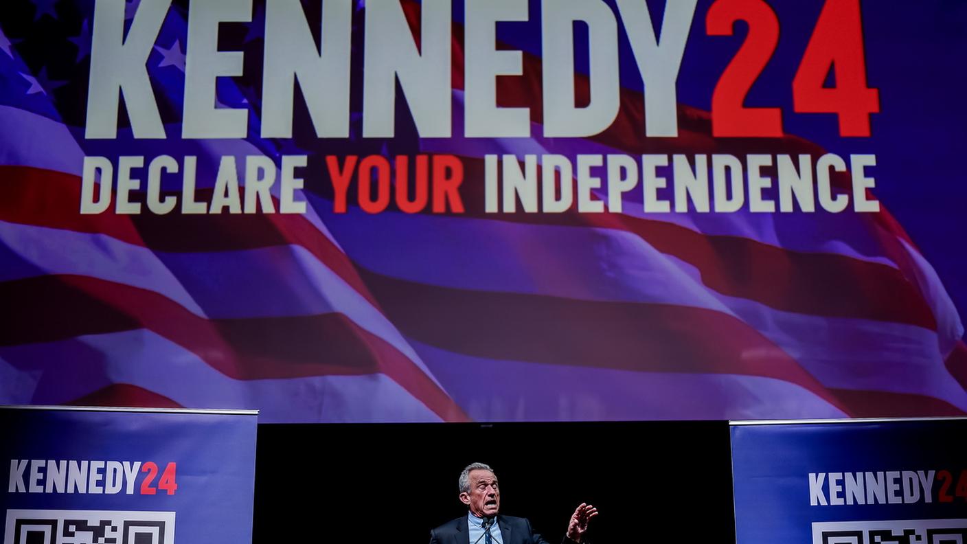 Robert F. Kennedy Jr. in occasione di un comizio ad Atlanta, in Georgia