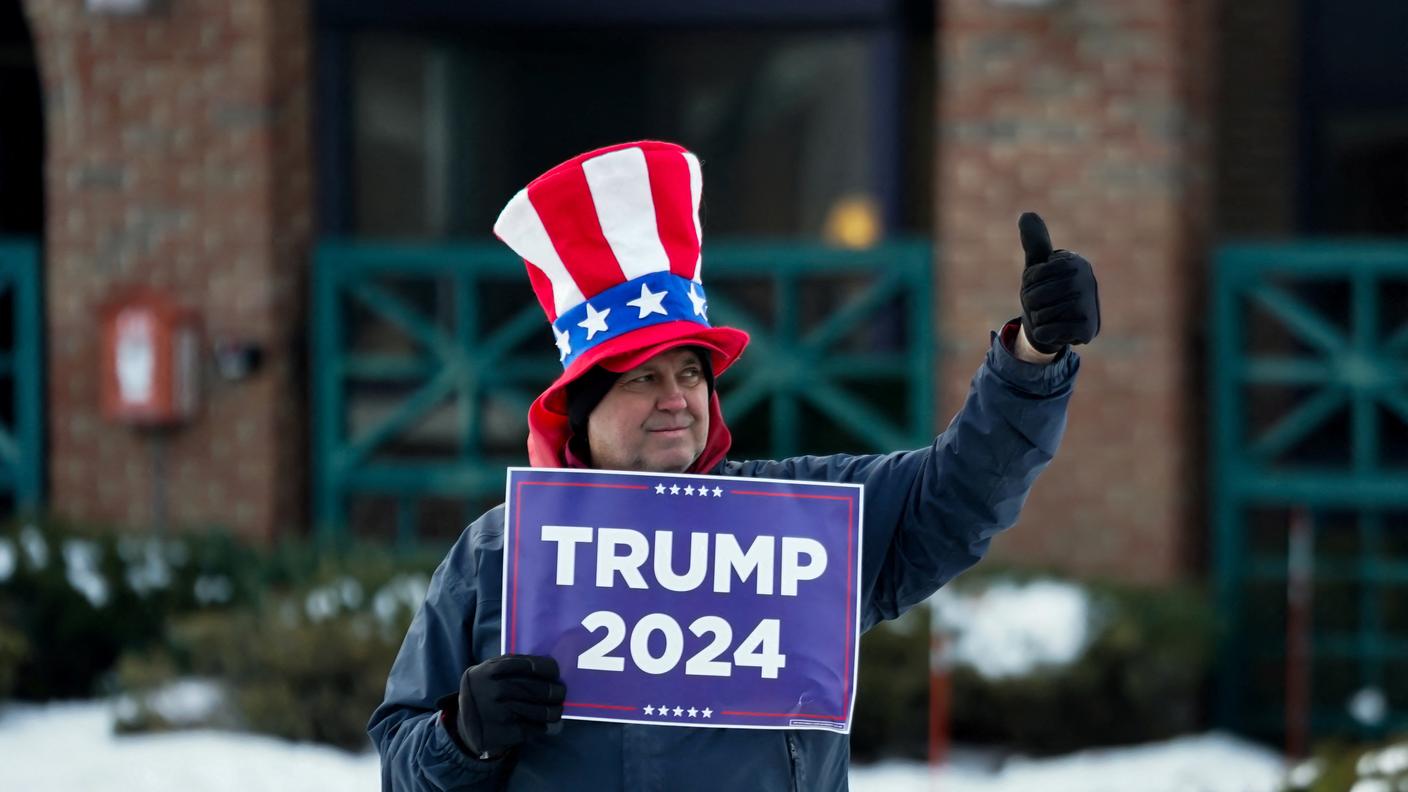 Un fan dell'ex presidente Trump