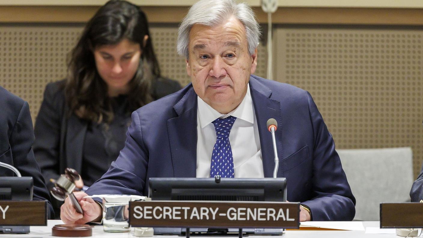 Il segretario generale delle Nazioni Unite Antonio Guterres