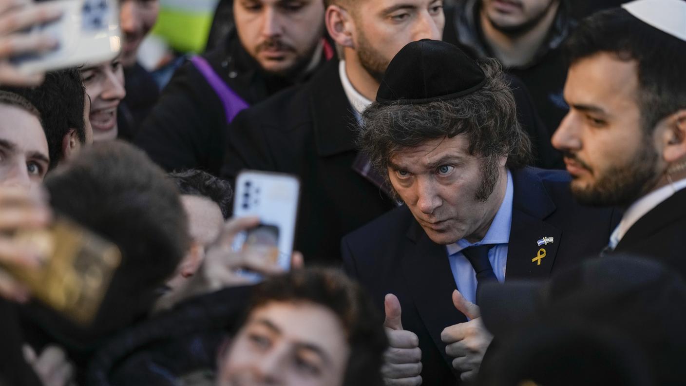 Il presidente argentino Milei in visita in Israele