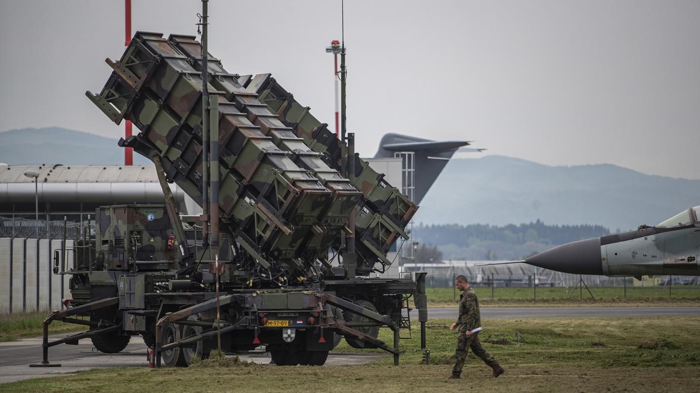 Un sistema missilistico di difesa aerea Patriot della NATO (foto d'archivio)