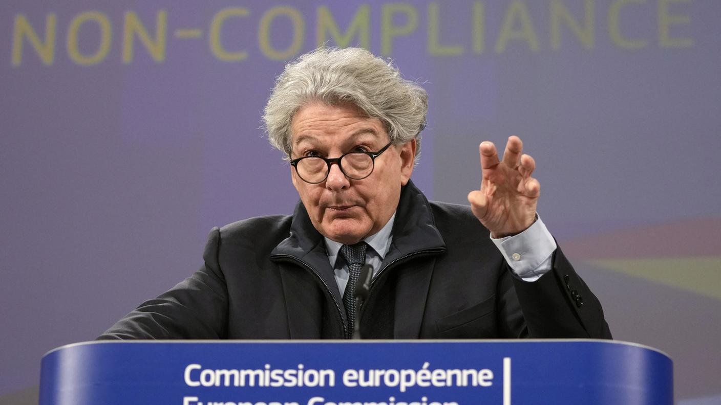 Il commissario europeo Thierry Breton
