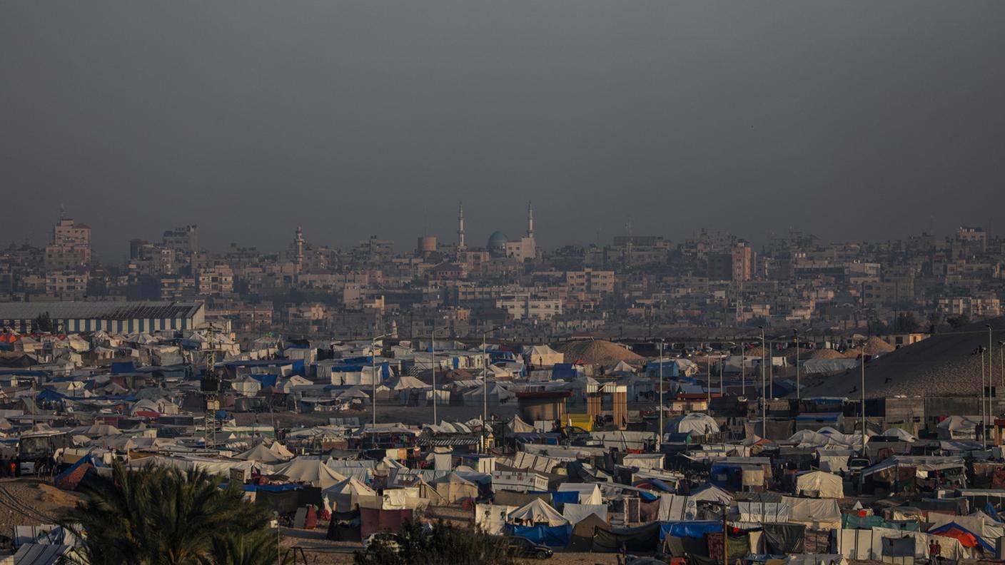 Rafah, nella Striscia di Gaza, al confine con l'Egitto