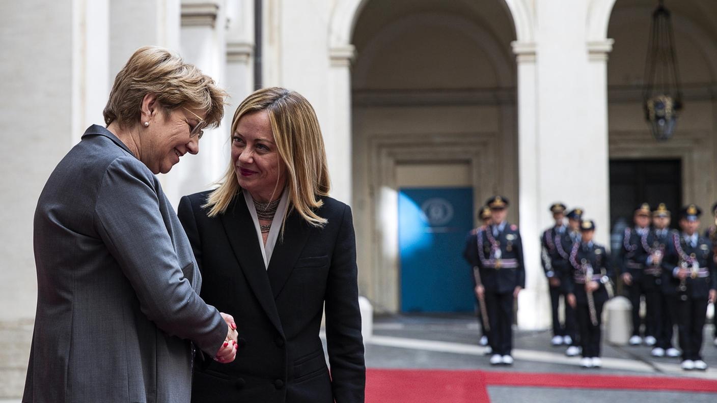 L'incontro tra Viola Amherd e Giorgia Meloni si è tenuto venerdì