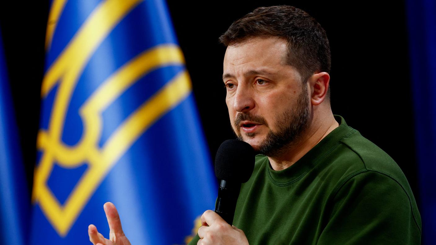 Il presidente ucraino Volodymyr Zelensky