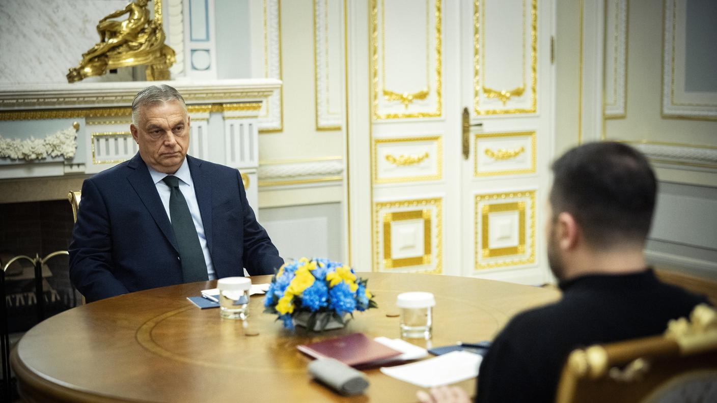 Viktor Orban a colloquio con Volodymyr Zelensky