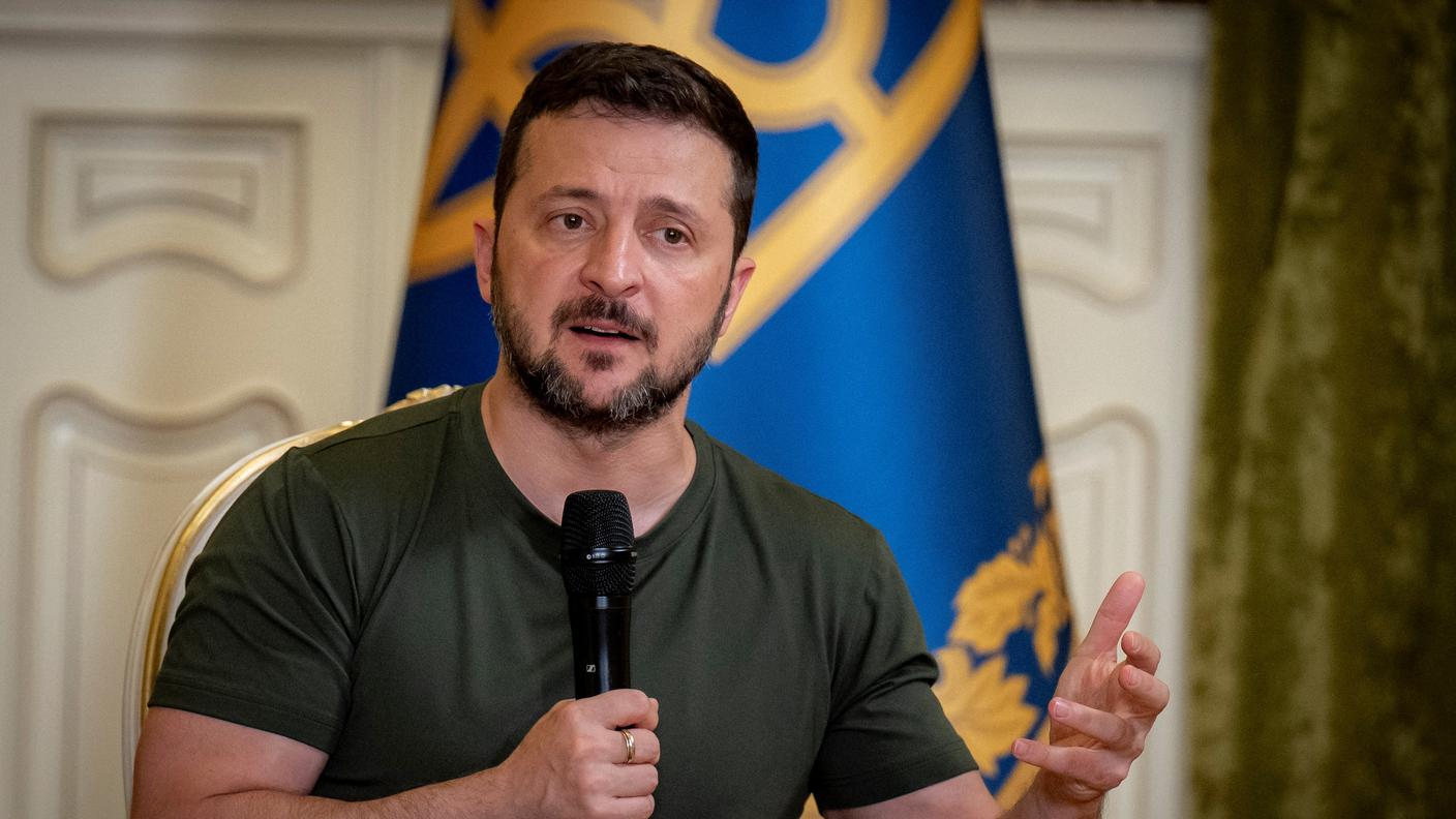 Il presidente ucraino ha incontrato i giornalisti a Kiev di ritorno da Washington