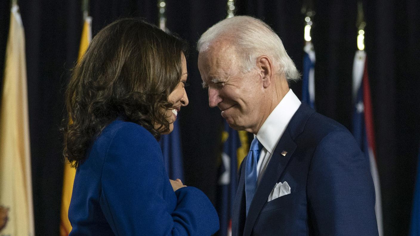 Kamala Harris e Joe Biden in un'immagine del 2020
