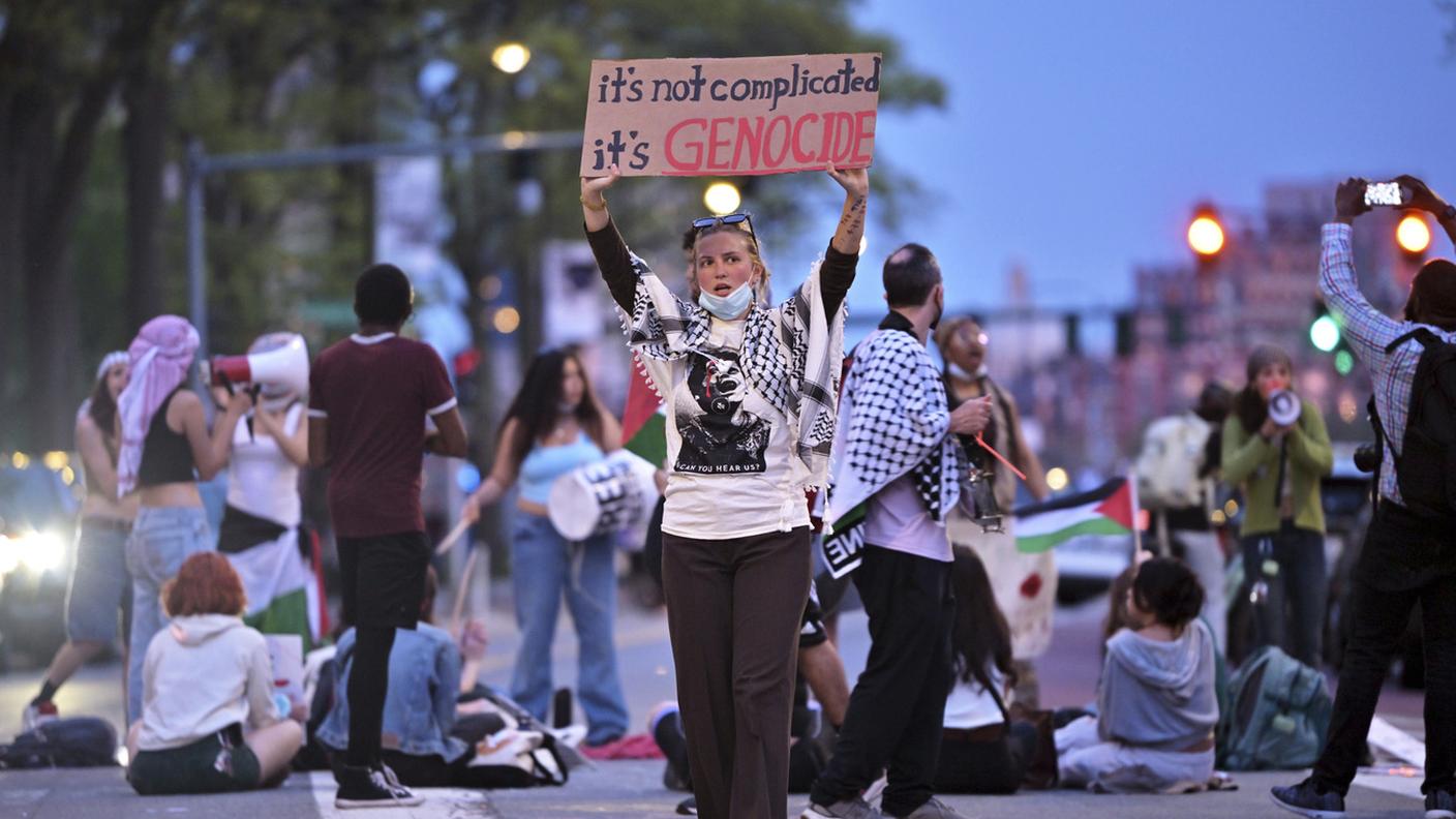Universitari contro la guerra a Gaza (Massachusetts Institute of Technology (MIT), 6 maggio 2024)