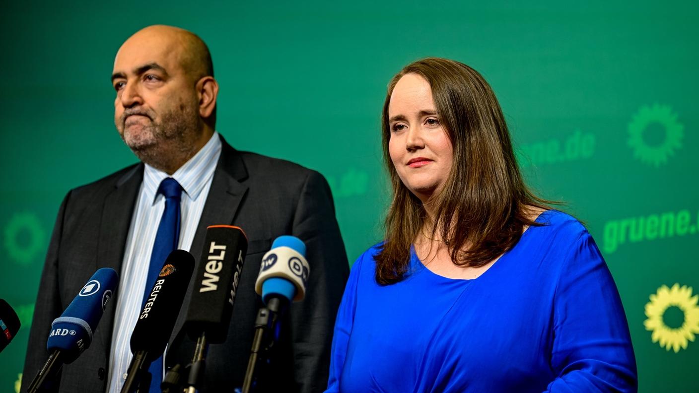 Omid Nouripour (a sinistra) e Ricarda Land