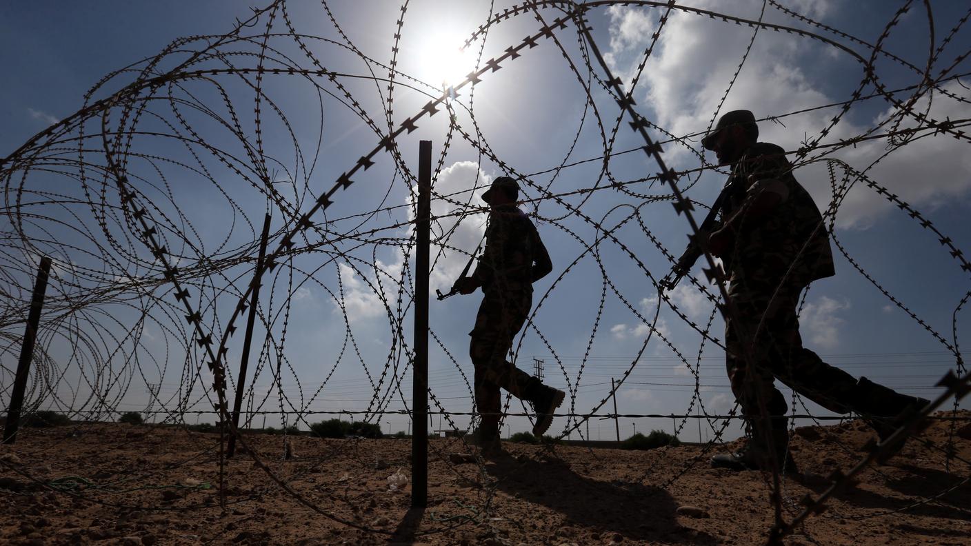 Membri delle forze di sicurezza palestinesi leali ad Hamas