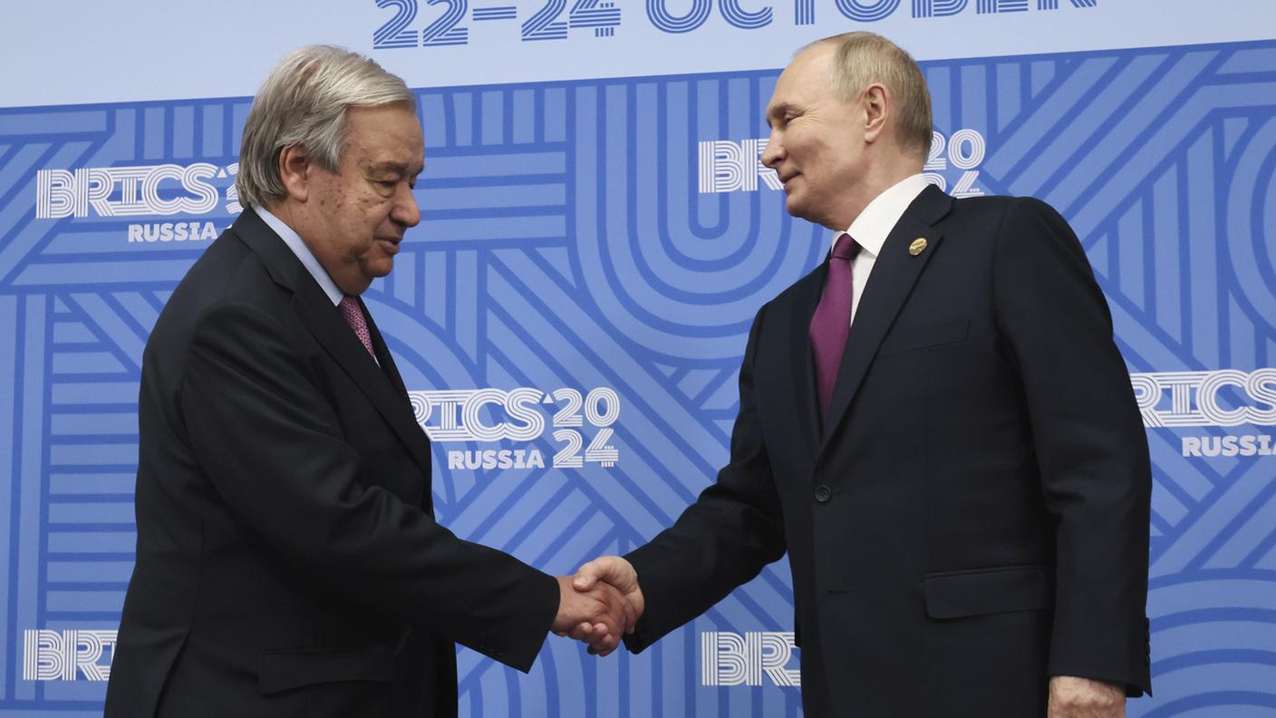 Quello di Kazan è stato il primo incontro fra Putin e Guterres dall'aprile del 2022