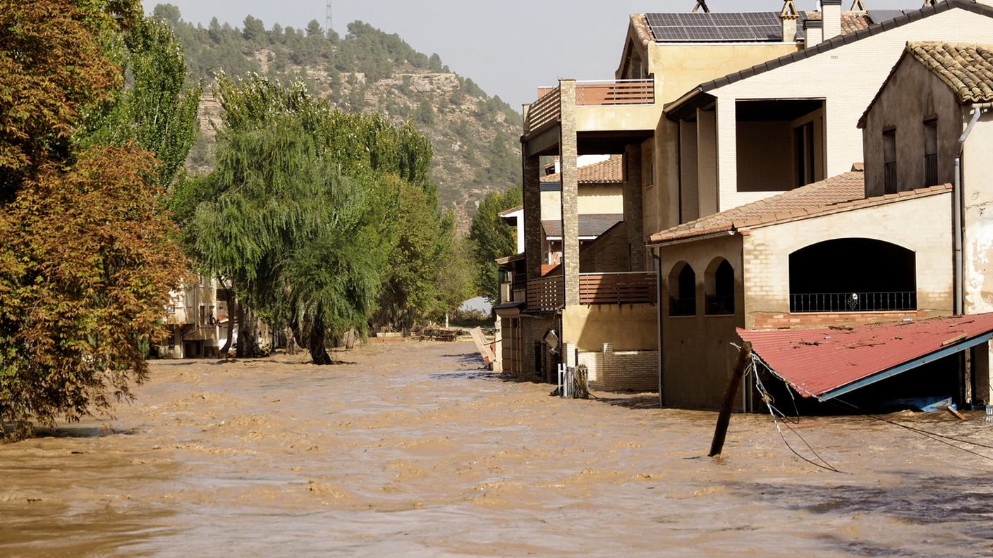La distruzione a Mira, nella provincia di Cuenca, Spagna