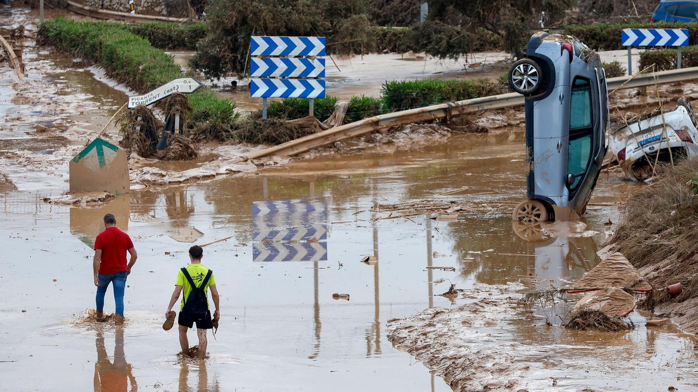 Una fotografia scattata a Picanya il 31 ottobre