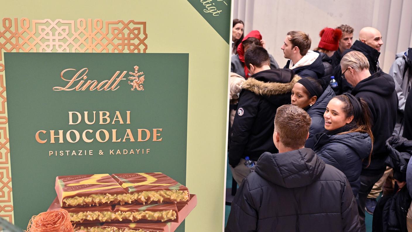 In coda per acquistarlo al negozio Lindt di Kilchberg