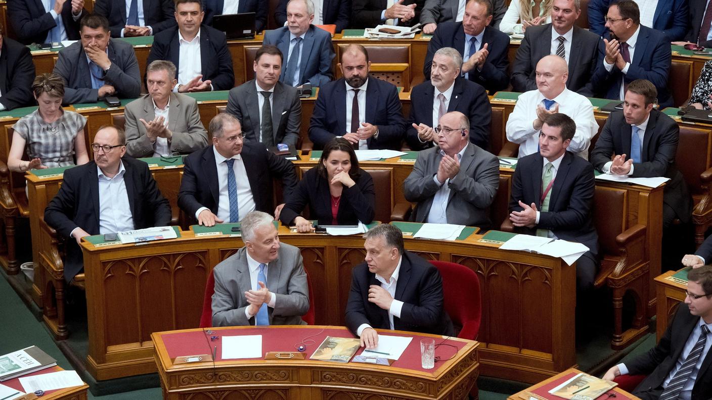 Gli attimi dopo il voto in Ungheria 