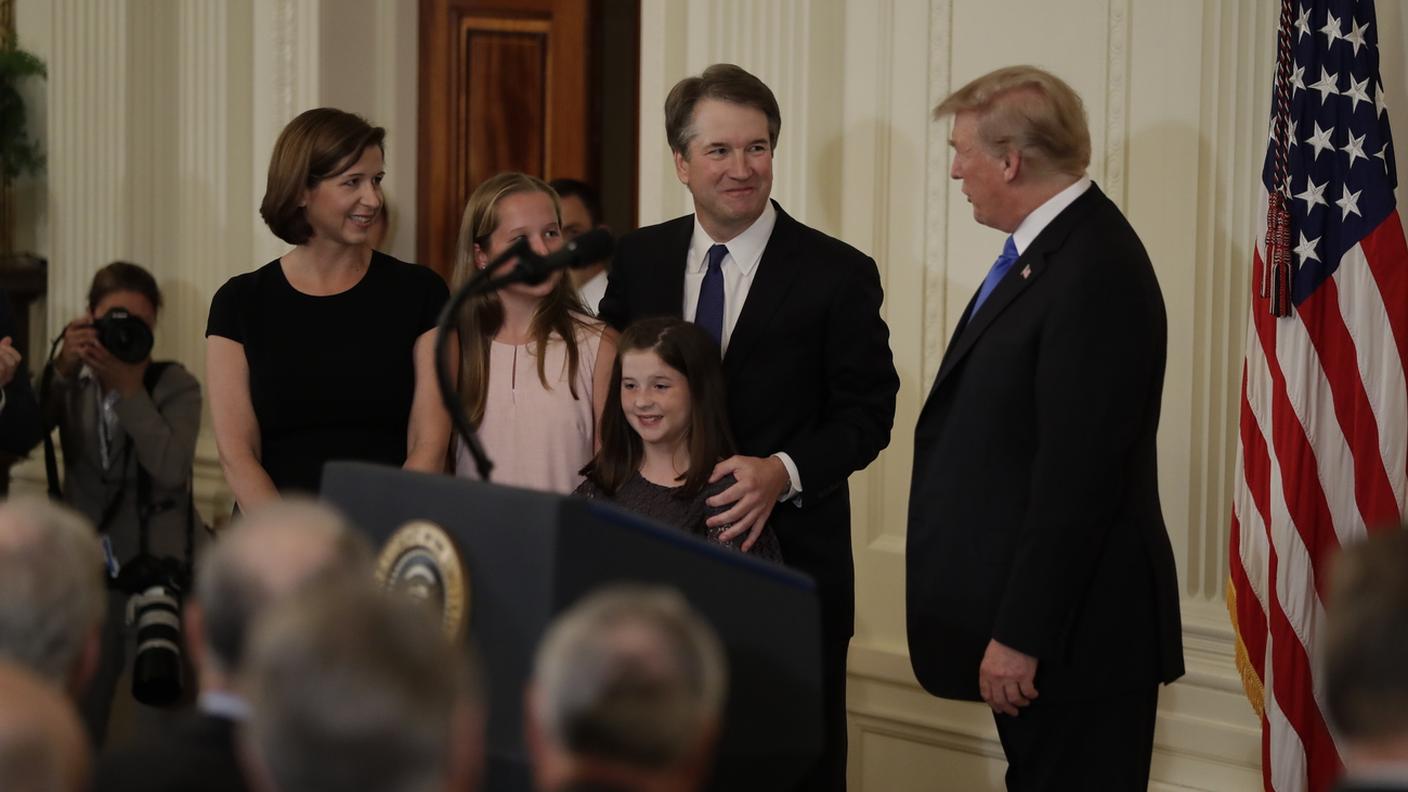 Brett Kavanaugh si è presentato alla nomina con la moglie e le due figlie