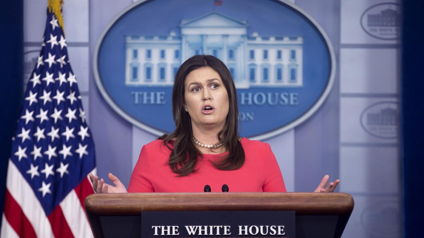La portavoce della Casa Bianca Sarah Sanders