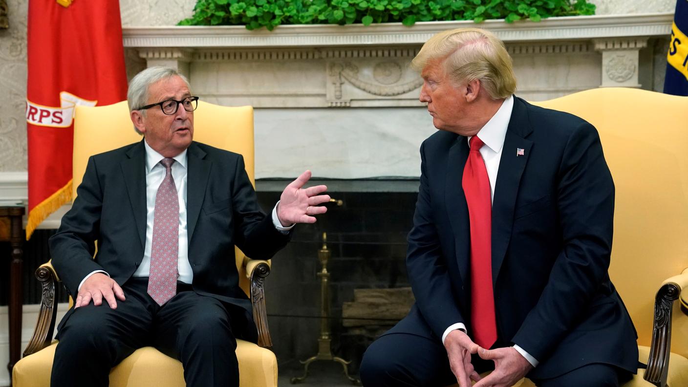 Jean-Claude Juncker e Donald Trump