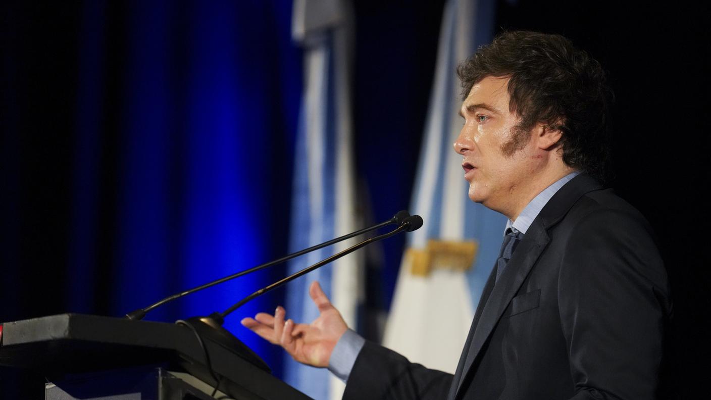 Il presidente Milei in Uruguay, dicembre 2024