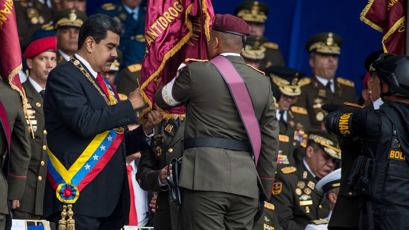 Maduro stava parlando per l'anniversario della creazione della Guardia nazionale. 