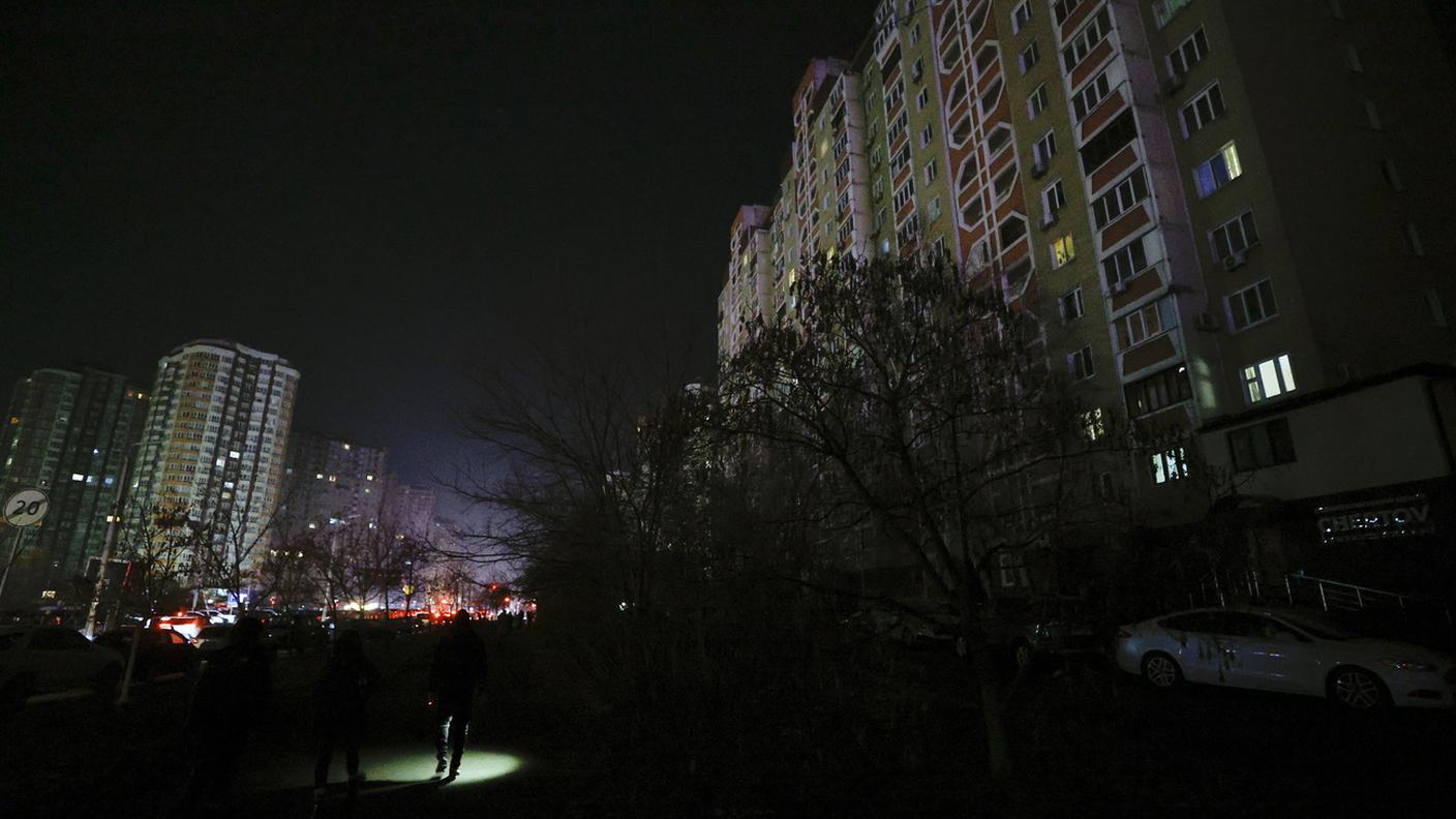 Blackout in conseguenza dell'attacco