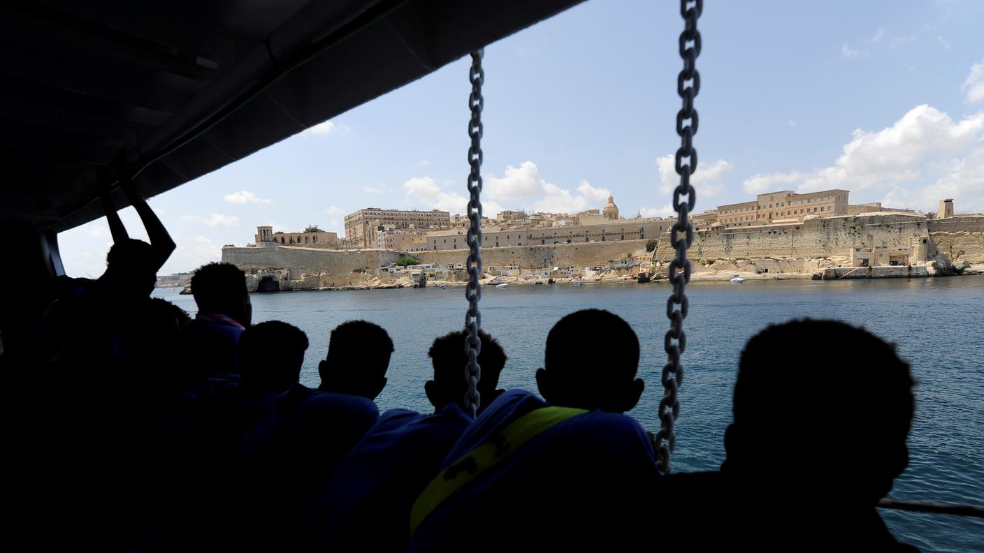 Lo sbarco è previsto a Malta