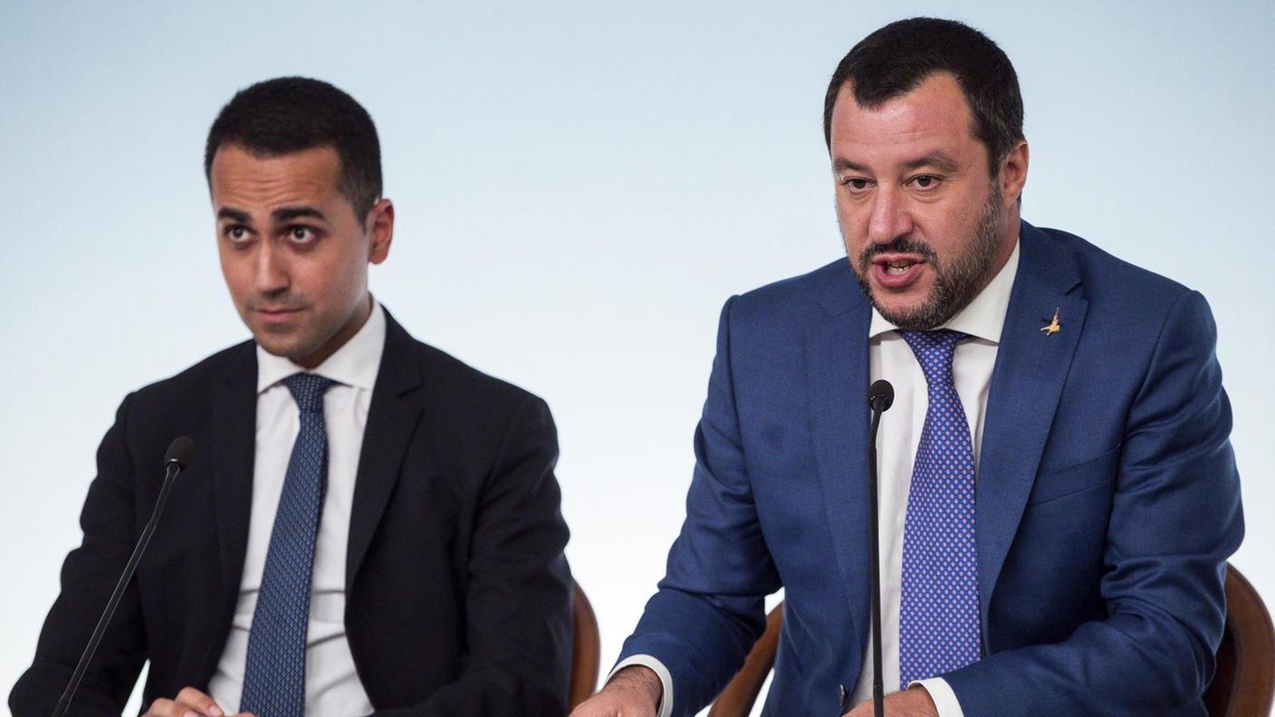 I vicepremier e ministri Di Maio (M5S) e Salvini (Lega)