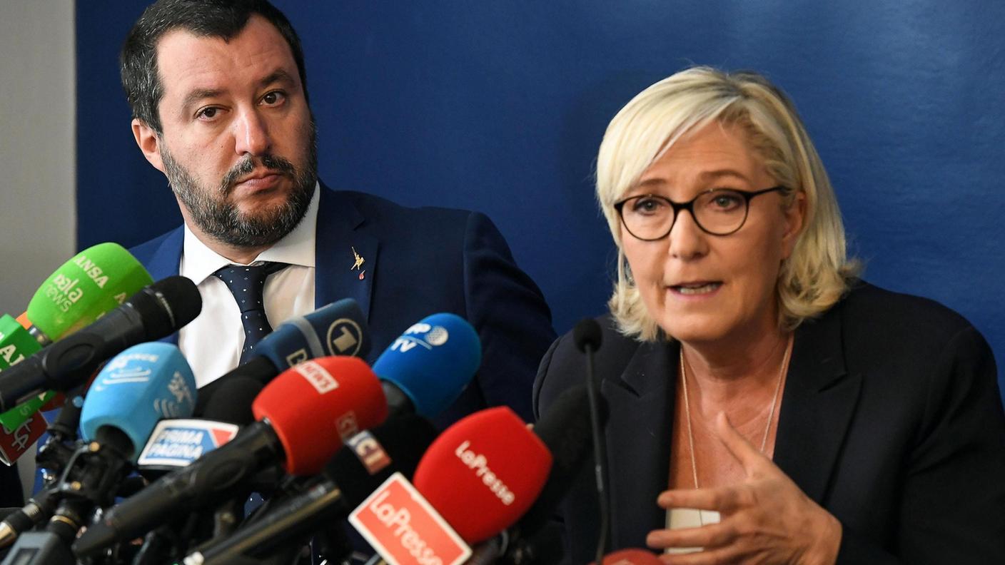 Salvini e Le Pen