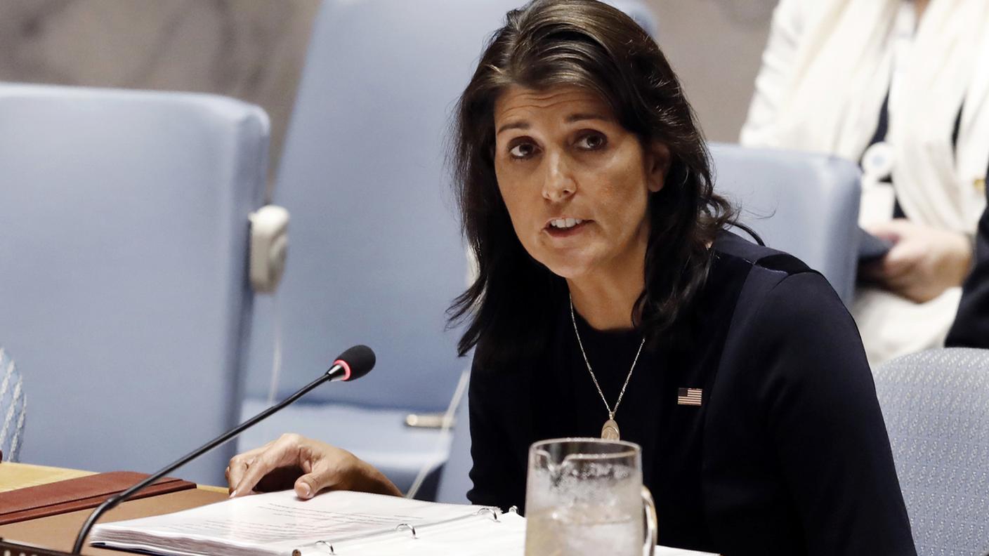 Nikki Haley, ambasciatrice degli Stati Uniti all'ONU