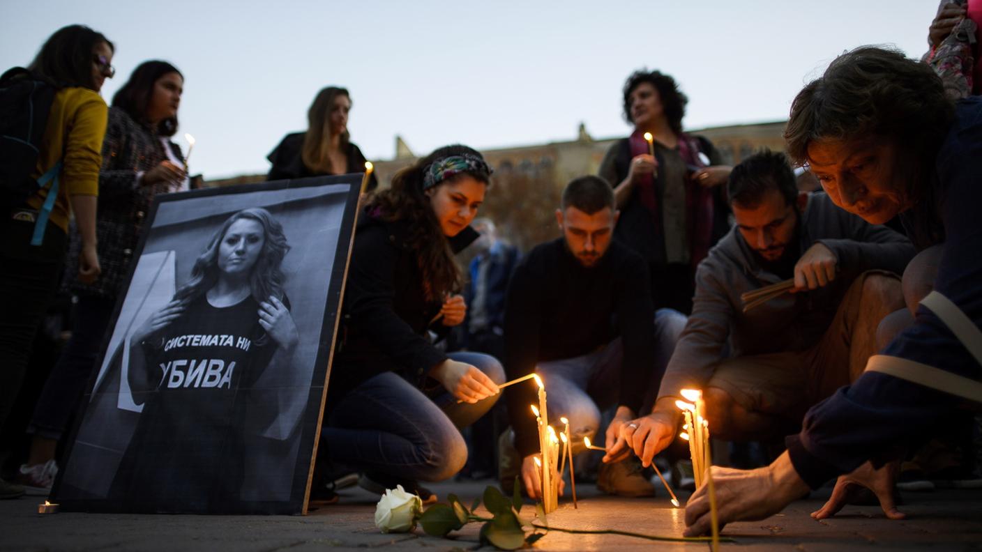 Una veglia per la reporter investigativa Viktoria Marinova, violentata e uccisa sabato