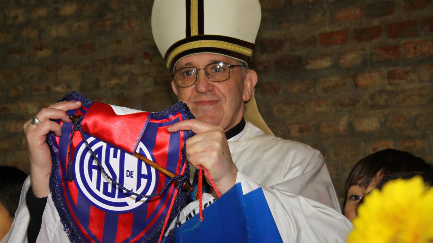 Tifoso del San Lorenzo: quando era ancora arcivescovo, nel 2011