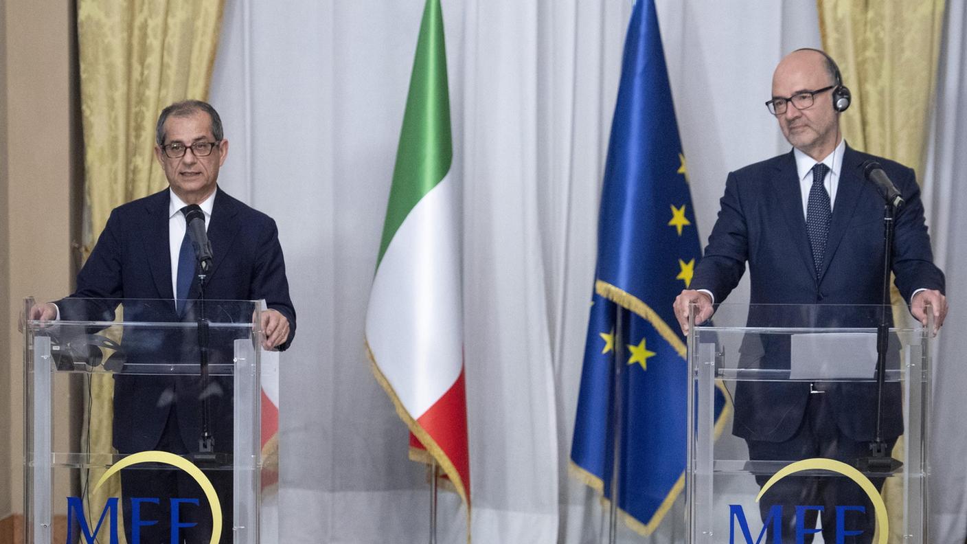 Giovanni Tria e Pierre Moscovici