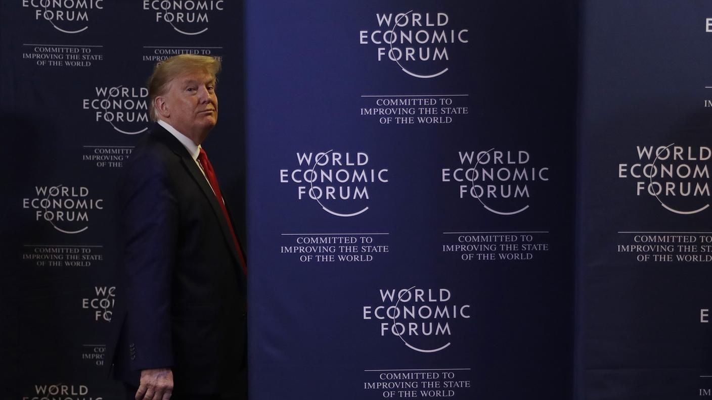 Donald Trump a Davos nel 2020