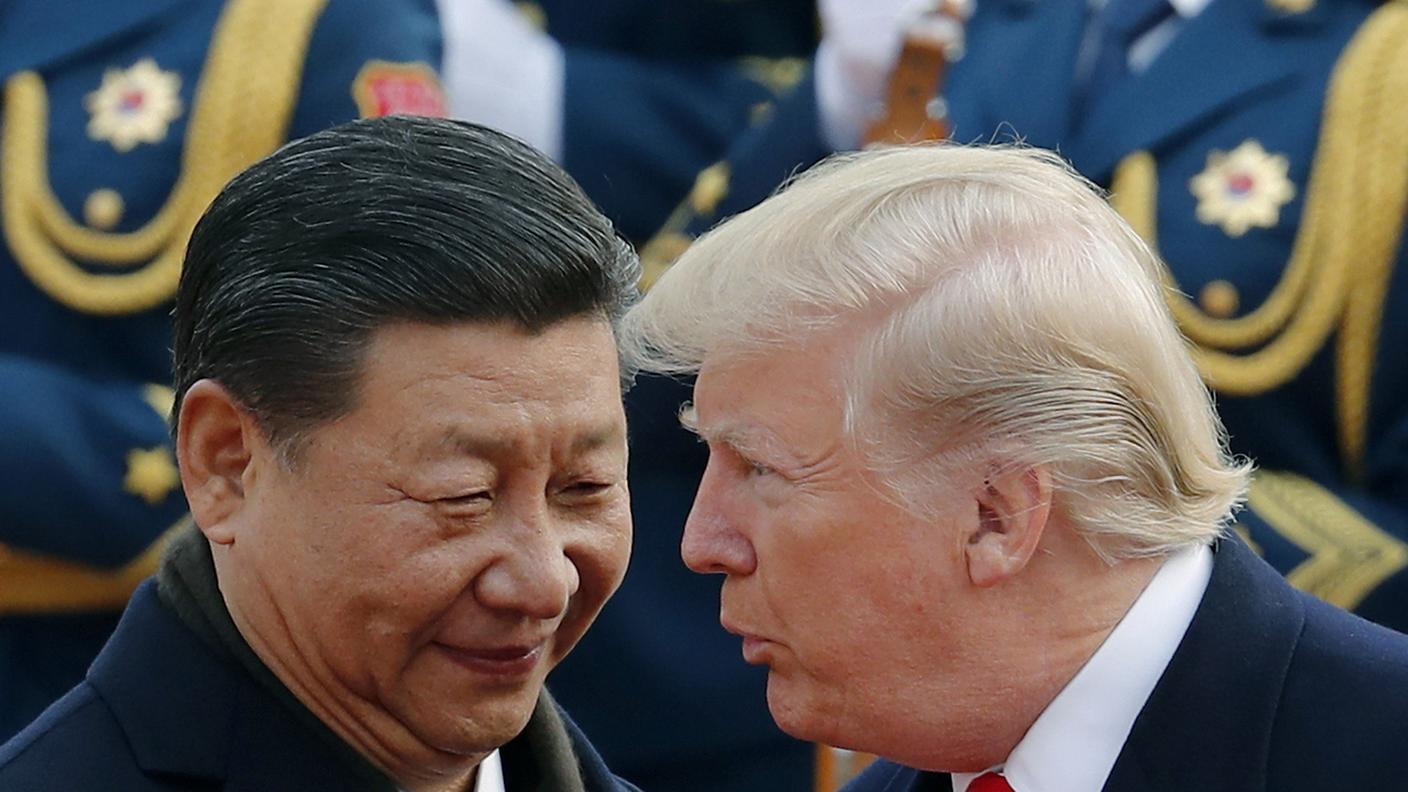 Il presidente cinese Xi Jinping e quello statunitense Donald Trump in una foto d'archivio