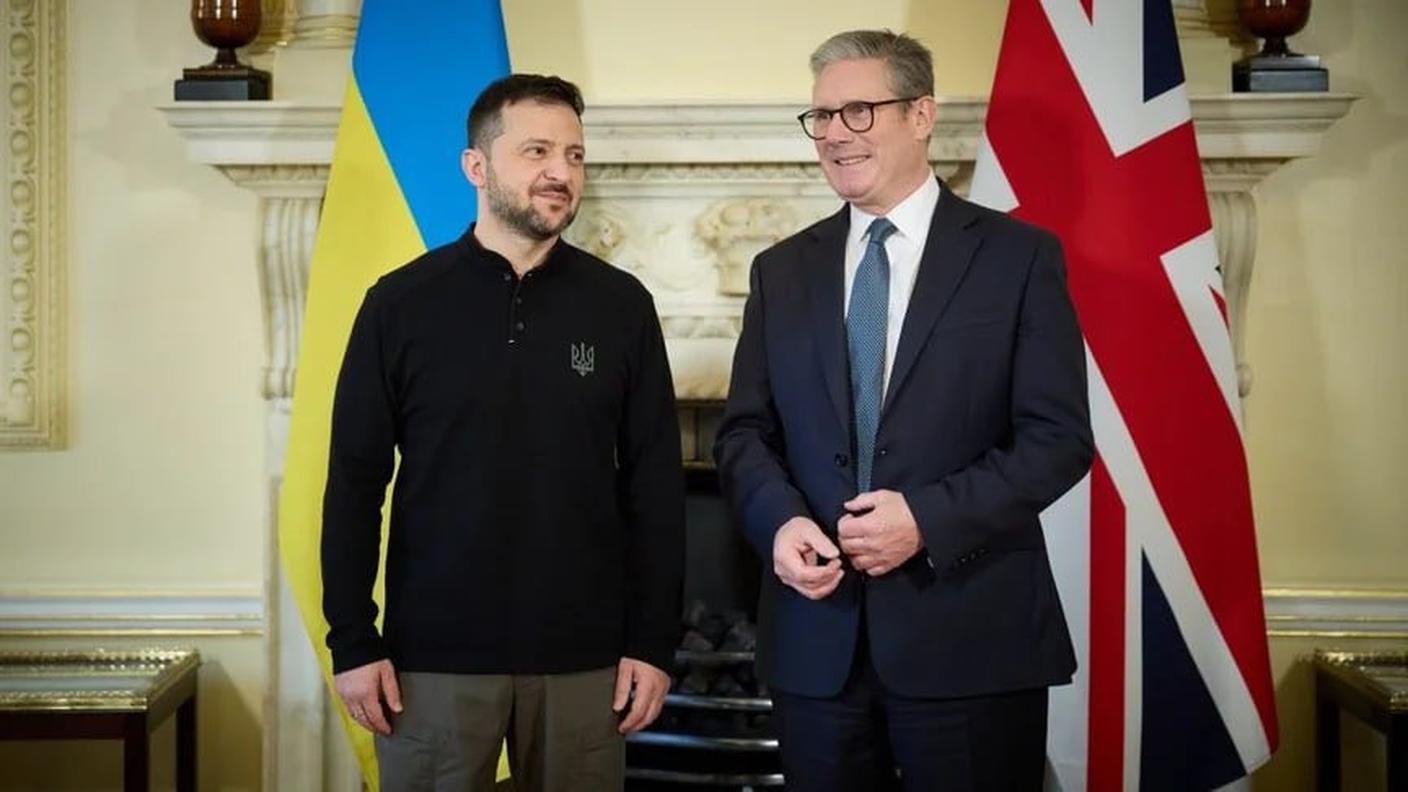 Zelensky e Starmer durante il loro meeting di giovedì a Kiev