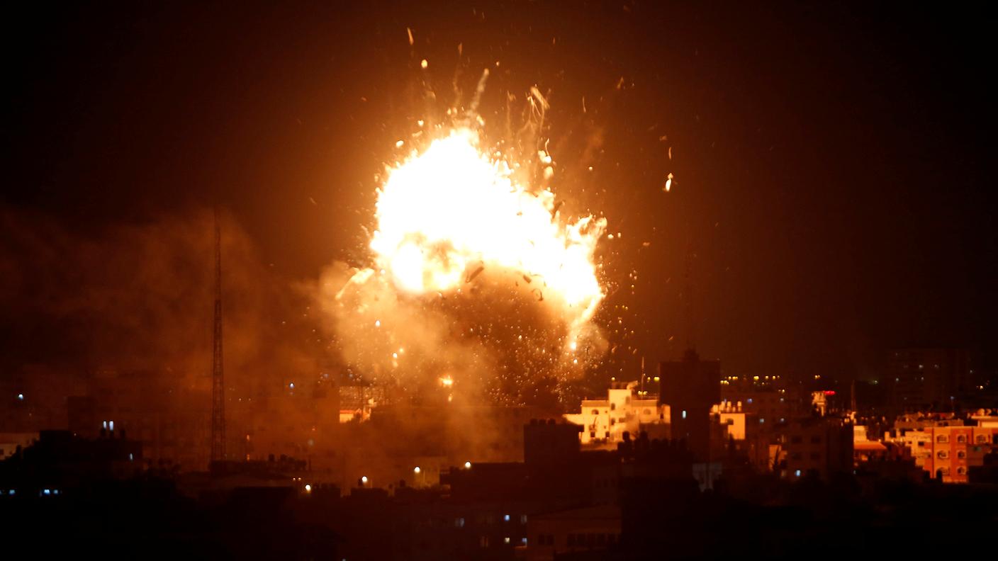 La risposta dell'aviazione israeliana