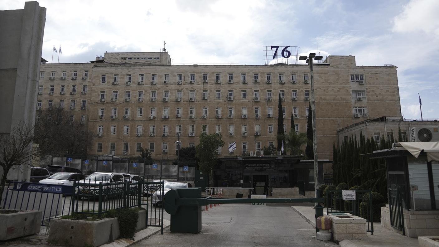 L'ufficio del primo ministro Netanyahu a Gerusalemme