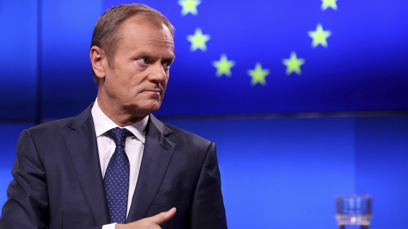Il presidente del consiglio europeo Donald Tusk