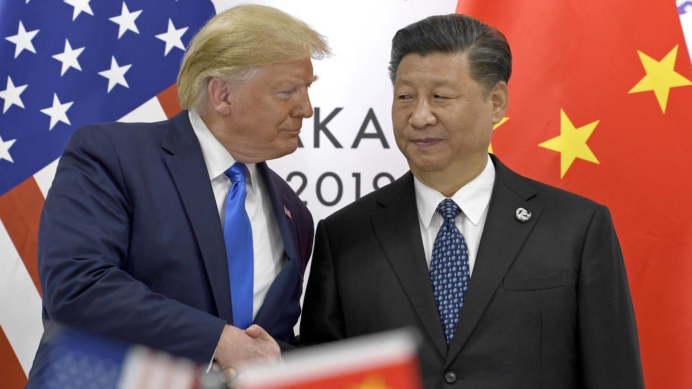 Donald Trump e Xi Jinping al summit del G20 di Osaka nel 2019