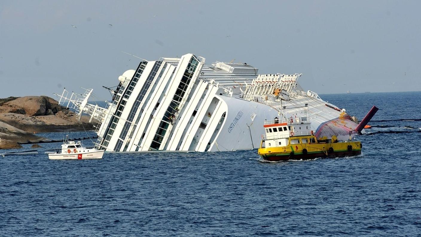 Il relitto della Costa Concordia