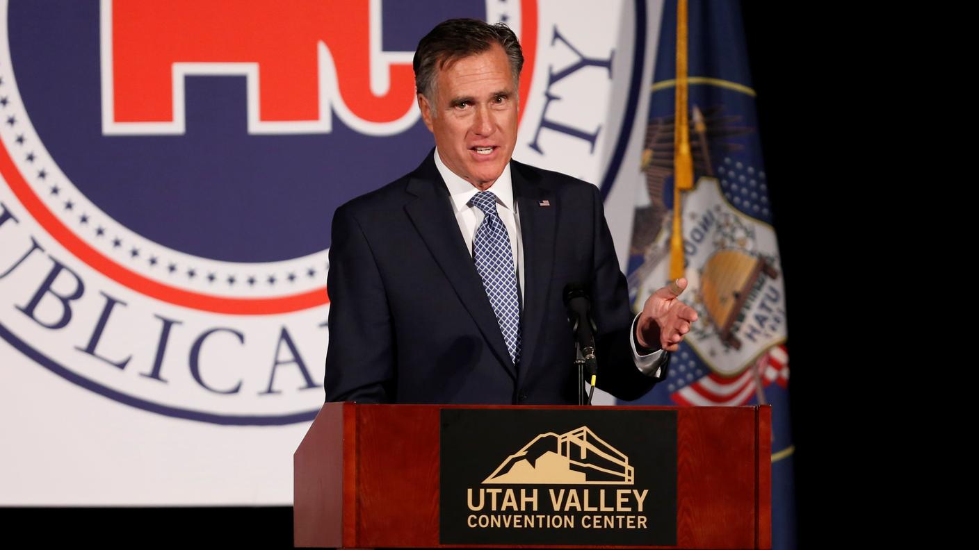 L'ex candidato repubblicano alla Casa Bianca Mitt Romney ha criticato la presidenza Trump
