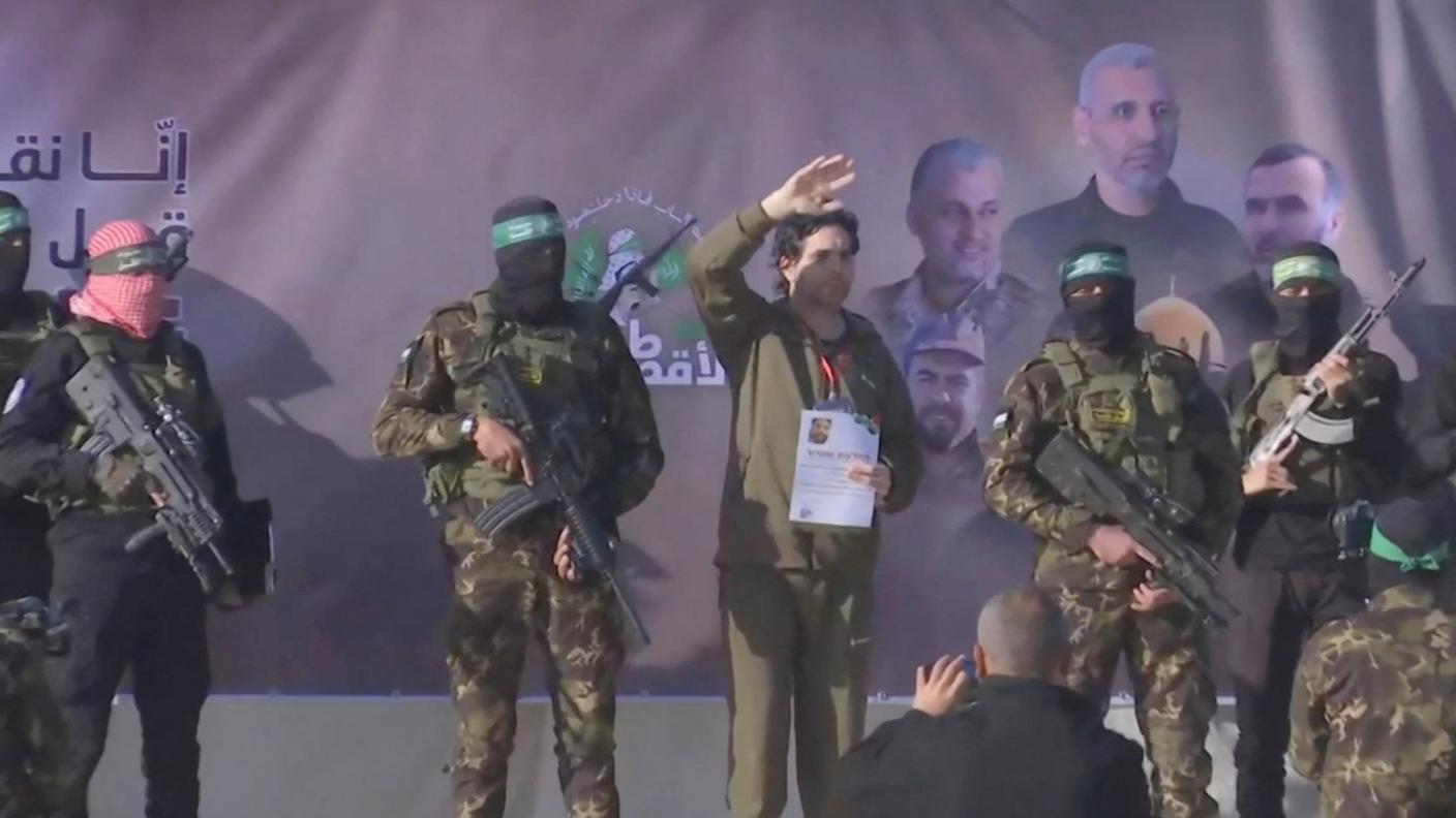 Uno degli ostaggi rilasciati, Ofer Kalderon