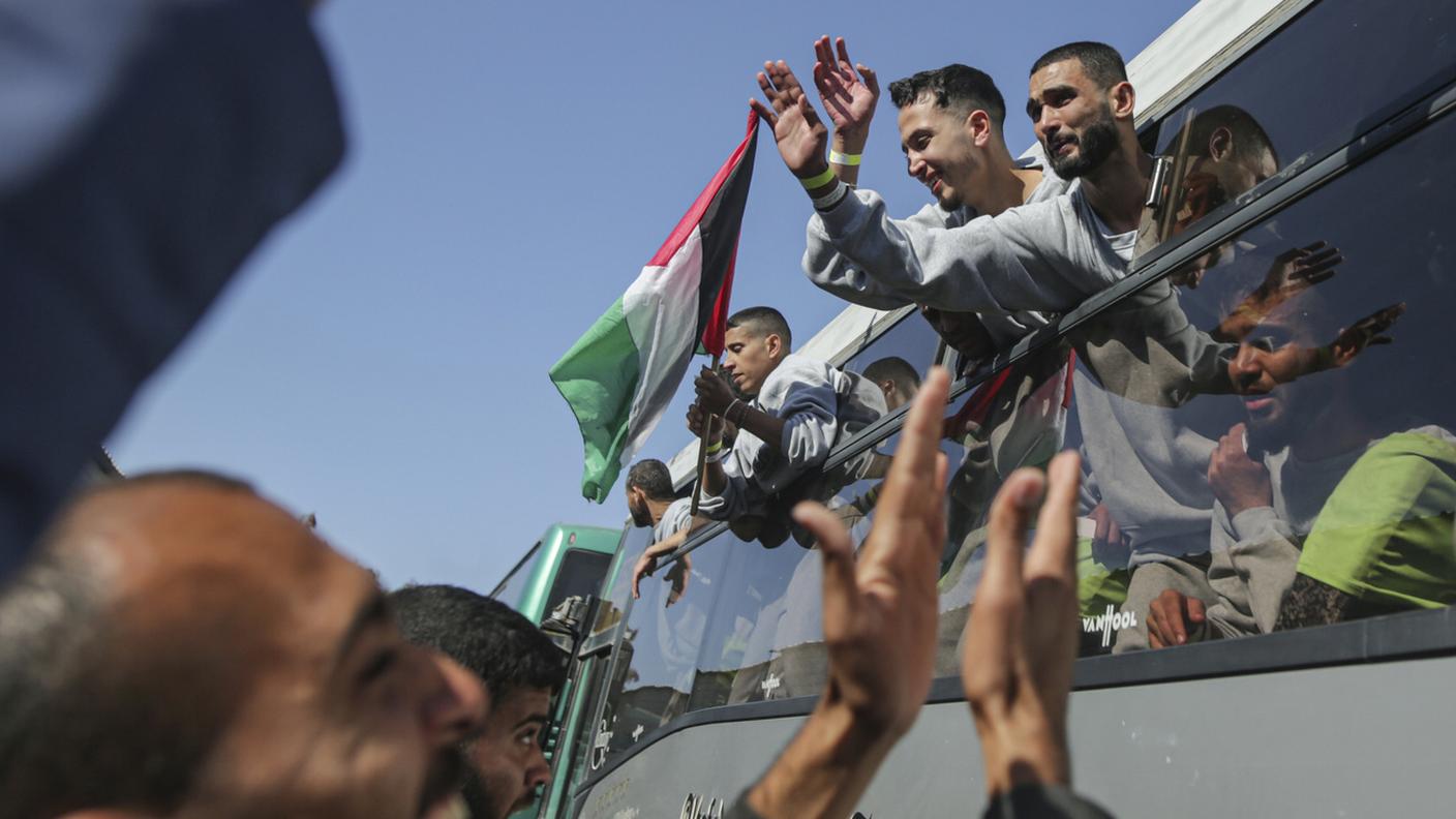 Prigionieri palestinesi ritornano a Gaza