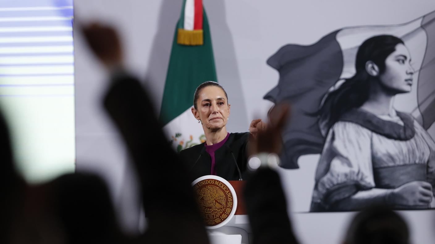 La presidente del Messico Claudia Sheinbaum 